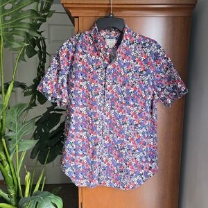 J. Crew Multicolor Floral Button Down Shirt